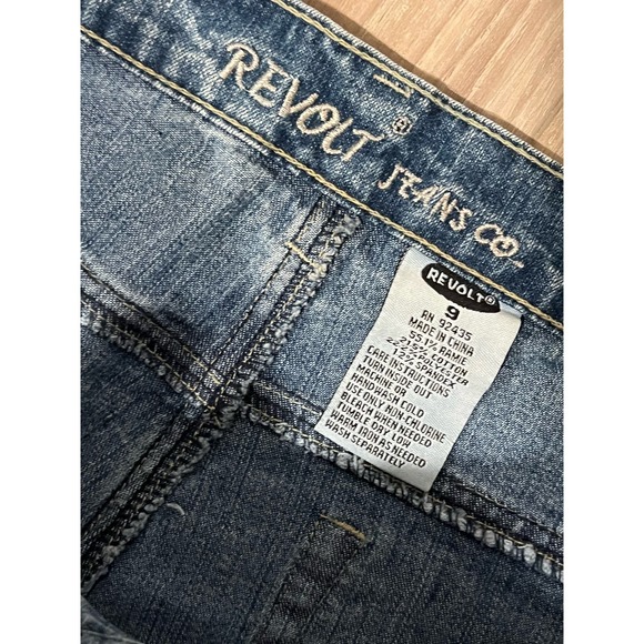 NEW Revolt Jeans,‎ Rhinestone Bling, size 9, #533-T - Picture 4 of 7